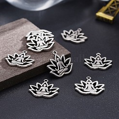 Подвески для темы йоги с тибетским стилем TIBE-S301-005TAS-NR