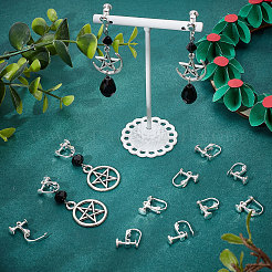 Латунные клипсы серьги KK-BBC0004-85