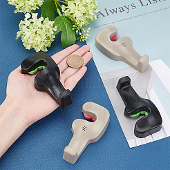 2 цветной пластиковый крючок&nbsp;AJEW-GF0002-50