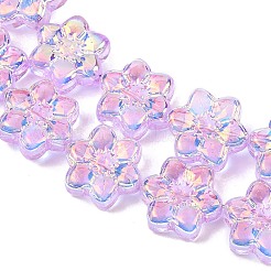 Стеклянные бусины с гальваническим покрытием &nbsp;EGLA-P069-02A-AB06