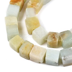 Натуральный цветок амазонитовые бусины пряди G-T139-6x6-31A