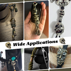 4 шт. 2-х цветные латунные европейские бусины KK-NB0004-05