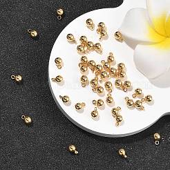 シーグレース真鍮ペンダント  ラウンドチャーム  カドミウムフリー＆ニッケルフリー＆鉛フリー  18KGP本金メッキ  6x4mm  穴：1.2mm&nbsp;XGRPCF969-199G