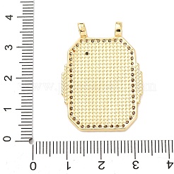 Латунные микро проложить кубического циркония подвески&nbsp;KK-K408-72G-01