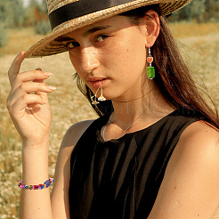 100 г непрозрачных акриловых бусин с имитацией драгоценного камня&nbsp;MACR-TA0001-53