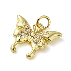 Латунные микропаве прозрачные подвески с фианитом KK-U005-01J-G