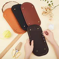 4 stücke 4 arten pu leder stricken häkeln taschen nagel boden shaper pad&nbsp;DIY-WR0001-14