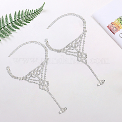 2шт. браслет с теннисным кольцом из кристаллов и страз&nbsp;BJEW-CN0001-18