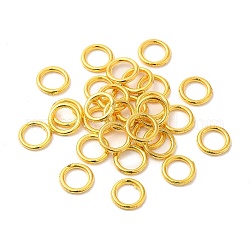 Legierung Ringe springen, runden Ring, golden, 6x1 mm, 18 Gauge, Innendurchmesser: 3.8 mm