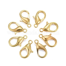 Zinc Alloy Lobster Claw Clasps, Parrot Trigger Clasps, Cadmium Free & Nickel Free & Lead Free, Golden, 16x8mm, Hole: 2mm
