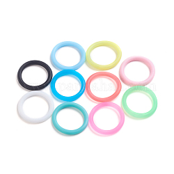 Anelli di collegamento in silicone, anello rotondo, colore misto, 29x3.5mm, diametro interno: 23mm
