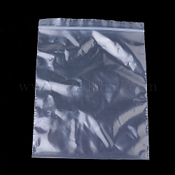 Sacchetti con chiusura a zip in plastica, sacchetti per imballaggio risigillabili, guarnizione superiore, sacchetto autosigillante, rettangolo, chiaro, 7x5x0.012cm, spessore unilaterale: 2.3 mil (0.06 mm)