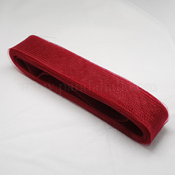 Сетка ленту, пластиковый сетчатый шнур, темно-красный, 50 мм, 22 ярдов / пачка