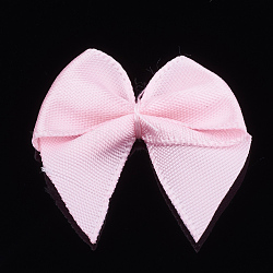 Handmade Woven Costume Accessories, Bowknot & Hair Bows, Pink, 25~35x30~35x2~3mm