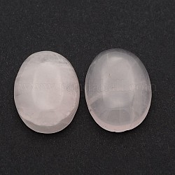 Cabochons en pierre gemme naturelle, ovale, quartz rose, 25x18x5~7mm