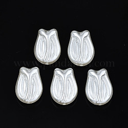 Perles d'imitation perles en plastique ABS, fleur, blanc crème, 16x12x7mm, Trou: 1.2mm, environ 670 pcs/500 g