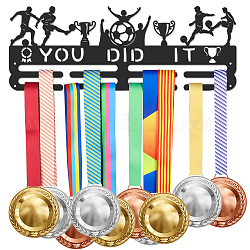 Superdantサッカーメダルハンガーディスプレイあなたはそれをしましたメダルディスプレイラックメダル用ウォールマウントリボンディスプレイホルダーラックハンガー装飾鉄フックサッカー選手キッズギフト