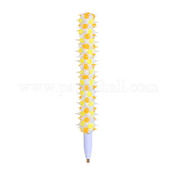 Пластиковые алмазные ручки для сверления, мягкая и удобная ручка, инструменты для рисования неровными алмазами, желтые, 150x15 мм