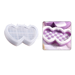 DIY Silicone Storage Molds, Resin Casting Molds, Clay Craft Mold Tools, Heart, 111x165x37mm