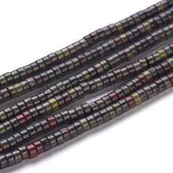 Natürliche Drachenblut Jaspis Perlen Stränge, heishi Perlen, Flache Runde / Scheibe, 4~4.5x2.5 mm, Bohrung: 0.7 mm, ca. 167 Stk. / Strang, 15.43 Zoll (39.2 cm)
