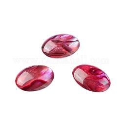 Paua Shell Cabochons, Oval, Red, 16x12x2mm