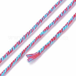 Хлопок шнур, плетеная веревка, с бумажной катушкой, для настенного крепления, ремесла, Подарочная упаковка, красочный, 1 мм, около 32.81 ярда (30 м) / рулон