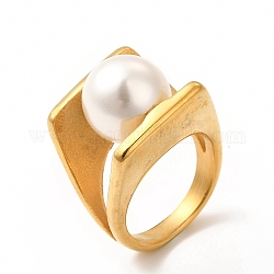 Ионное покрытие (ip) 304 кольцо на палец из нержавеющей стали, классические пластиковые кольца с широкой полосой для женщин, реальный 18k позолоченный, размер США 7 (17.3 мм), 3.5~16.5 мм