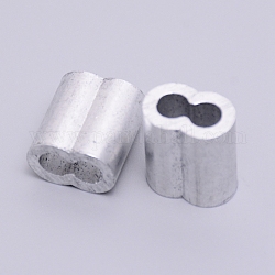 Алюминиевые подвески-слайдеры din6063, для изготовления кожаных браслетов, платина, 20x17x11 мм, отверстие : 3x12 мм