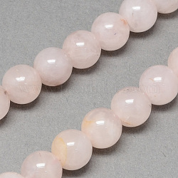 Chapelets de perles en quartz rose naturel, ronde, 10mm, Trou: 1mm, Environ 38 pcs/chapelet, 14.9 pouce