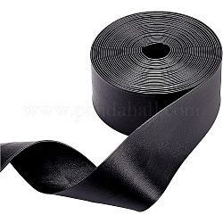 Ruban en simili cuir, plat, Accessoires de vêtement, noir, 1-5/8 pouce (40 mm), 5 m / bundle