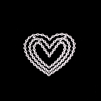 Heart Frame Metal Cutting Dies Stencils DIY-WH0050-27