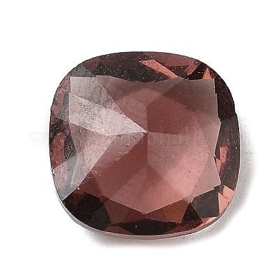 Cabochons en verre avec strass de dos avec point&nbsp;GLAA-B012-34B-1