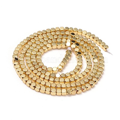 Гальванизировать немагнитных синтетический гематит бисер пряди X-G-I260-09A-1