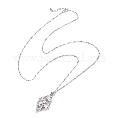 3 шт. ожерелье-мешок из нержавеющей стали 304 для изготовления самородков драгоценных камней NJEW-JN05526-1