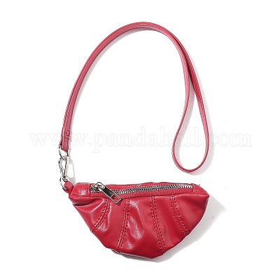 Мягкие кожаные сумки-круассаны&nbsp;AJEW-M043-04B-1