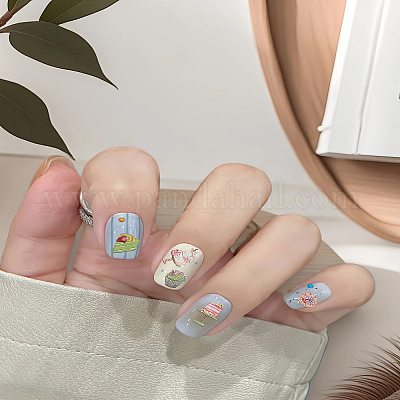 Наклейки для ногтей в виде торта&nbsp;DIY-WH0899-96B-1