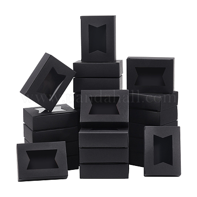 Прямоугольные складные коробки для хранения бумаги CON-WH0106-01A-02-1