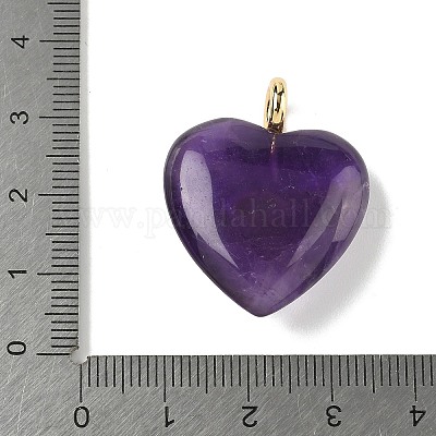 Подвески из натурального аметиста  G-P585-03G-11-1