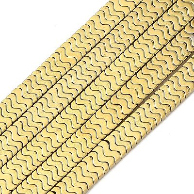 Гальванические нити из синтетических немагнитных гематитовых бусин G-A263-I01-01A-1