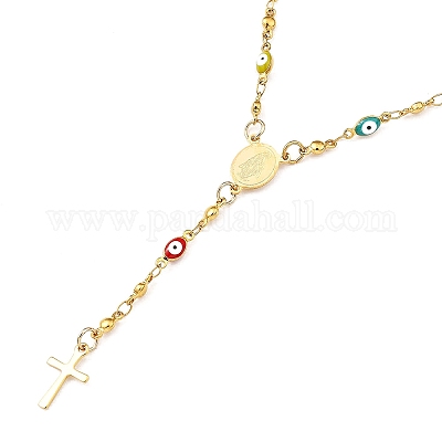 Бусины-четки унисекс из нержавеющей стали 304 NJEW-L457-002G-1