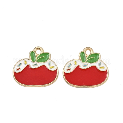 Подвески из сплава и эмали с рождественской тематикой ENAM-Z023-01G-03-1