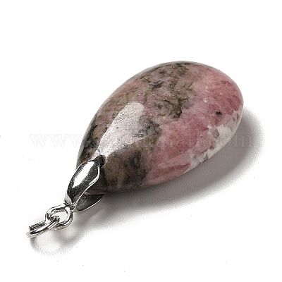 Природные подвески родонит G-H286-04P-04-1