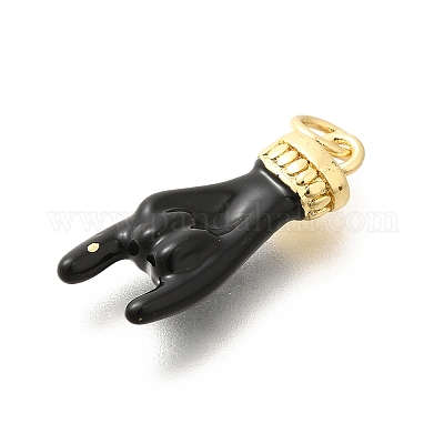 Подвески из латуни с эмалью в стойку KK-L225-028G-04-1