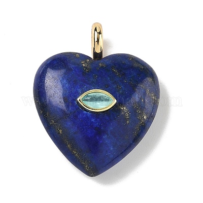 Крашеные природные лазурит подвески G-P585-03G-07-1