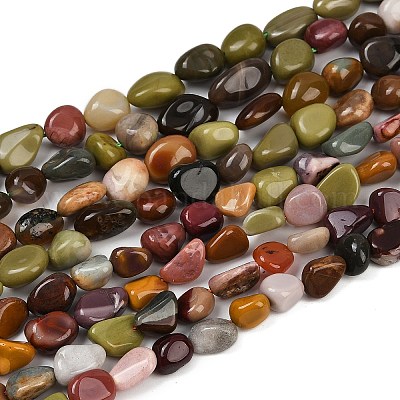 Бусы из натурального алашанского агата G-Q060-E19-02-1