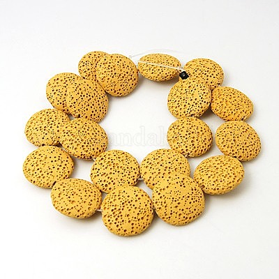 Бусы из натуральной лавы G-I034-07-1