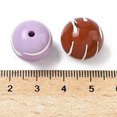 Непрозрачные акриловые бусины&nbsp;MACR-C040-06-1