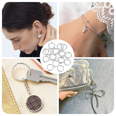 925 серебряное разделенное кольцо для прыжков&nbsp;STER-TA0001-48D-1