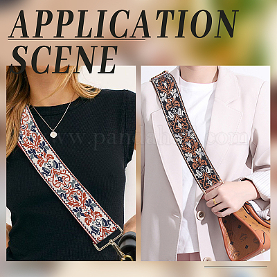 8 ярд двухсторонней полиэстеровой ленты с цветочным узором в этническом стиле DIY-WR0003-58-1