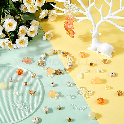 Акриловые бусины смешанного стиля OACR-SC0001-42-1